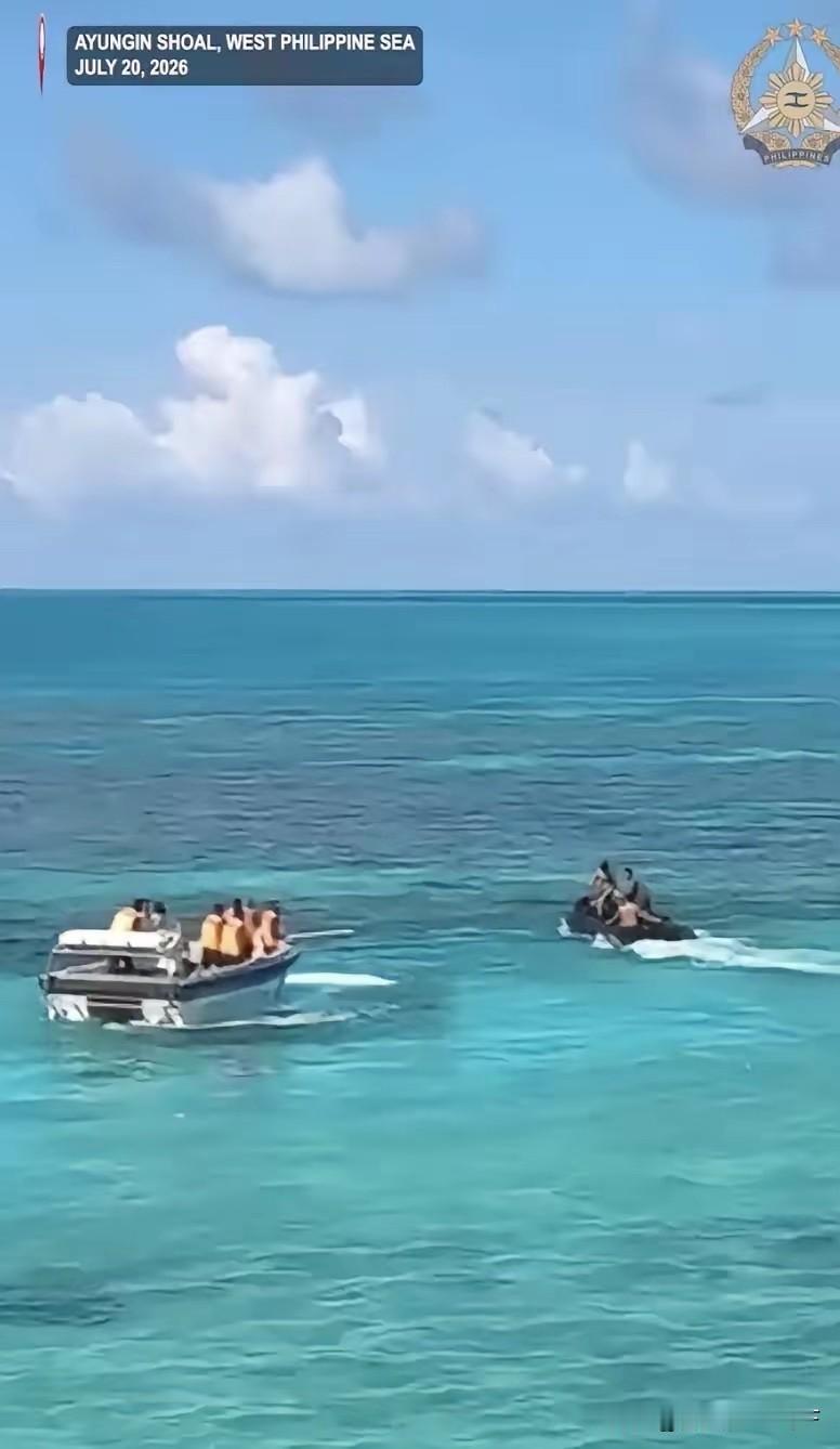 中菲爆发冲突，马德雷山号附近，中国海警“棒打”菲海军就在刚刚菲律宾军方，又开