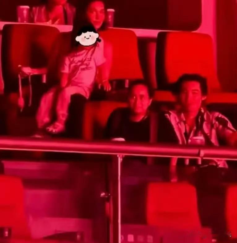 卢靖姗带女儿现身韩庚演唱会包厢里暖红灯光下，她全程把孩子圈在怀里，动作温柔得不