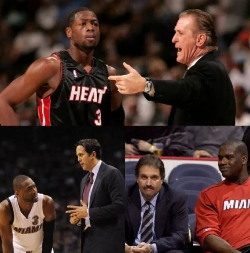 过去30年，热火只换了3个教练：1995-2003：帕特莱利2003-2