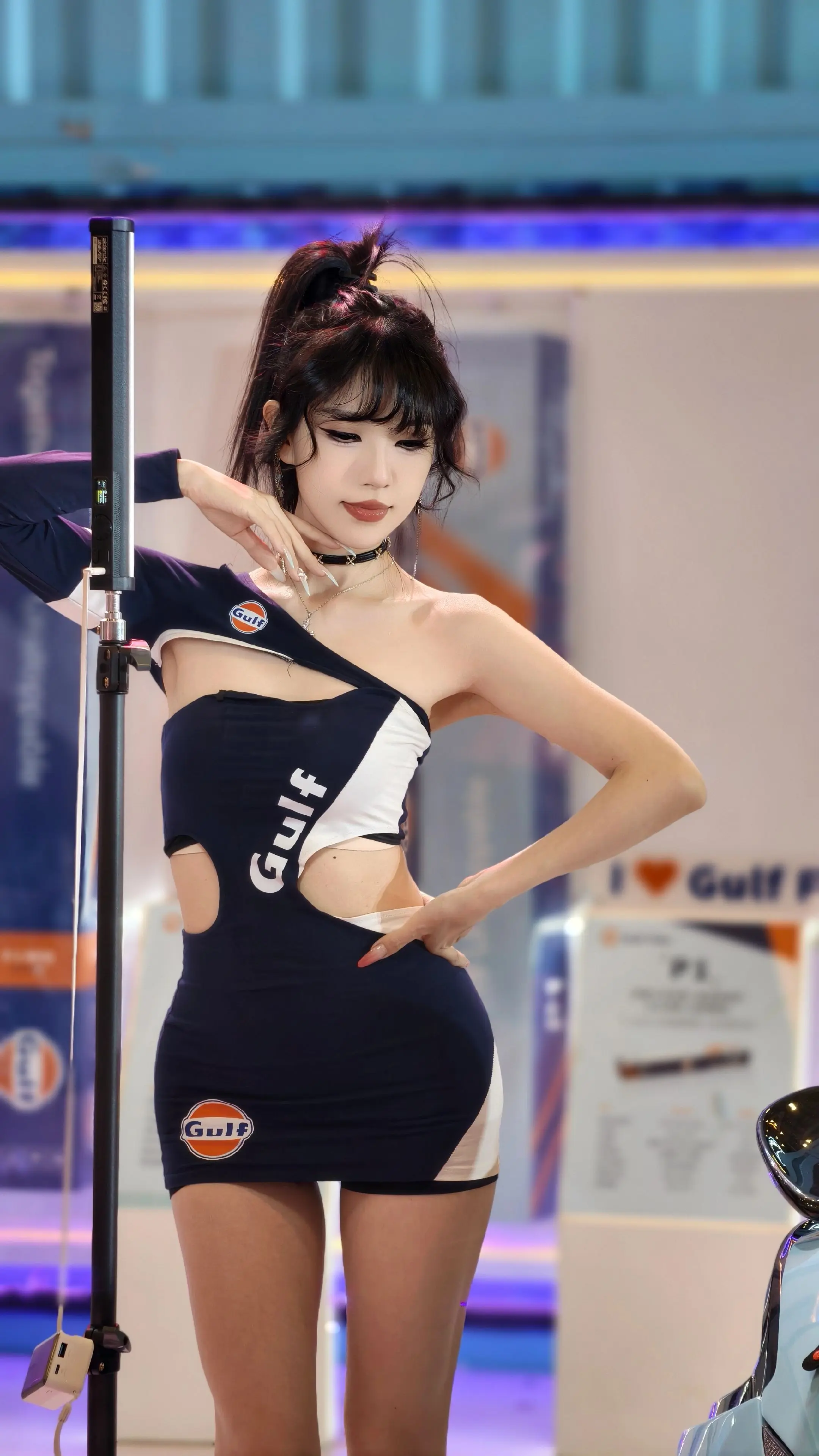 模特美女 女团已就位 身材很哇塞 辣妹穿搭 车模美女