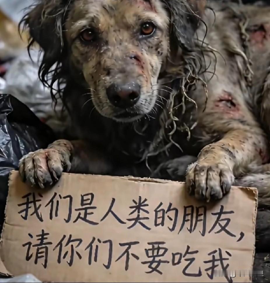 狗是极有灵性的动物，数千年前便成为了人类的好伙伴、好朋友。请善待它们，更不要将其