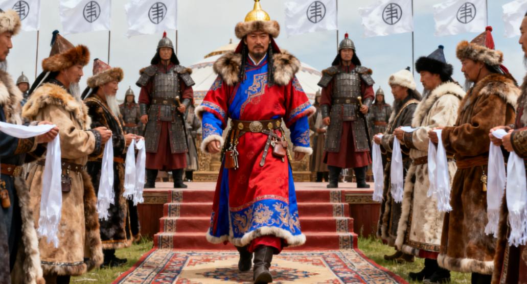 威震世界的成吉思汗会选择一个什么样的人作为他的继承人呢？成吉思汗有四个儿子，但继