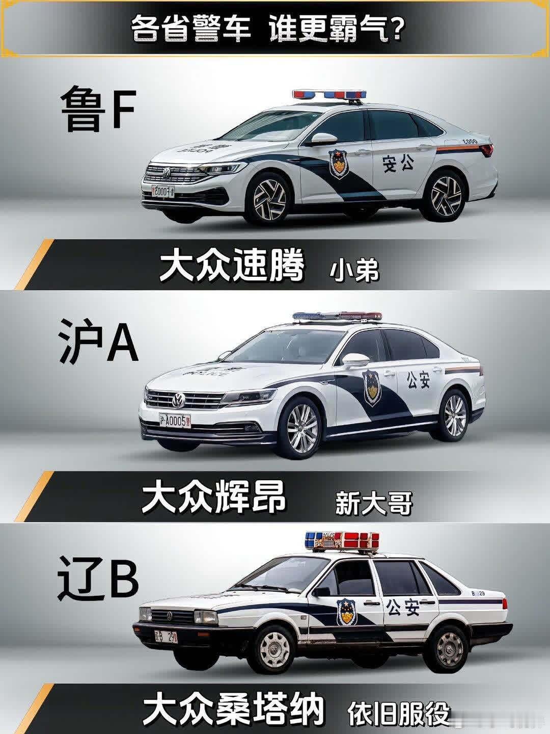 各省警车，谁更霸气？