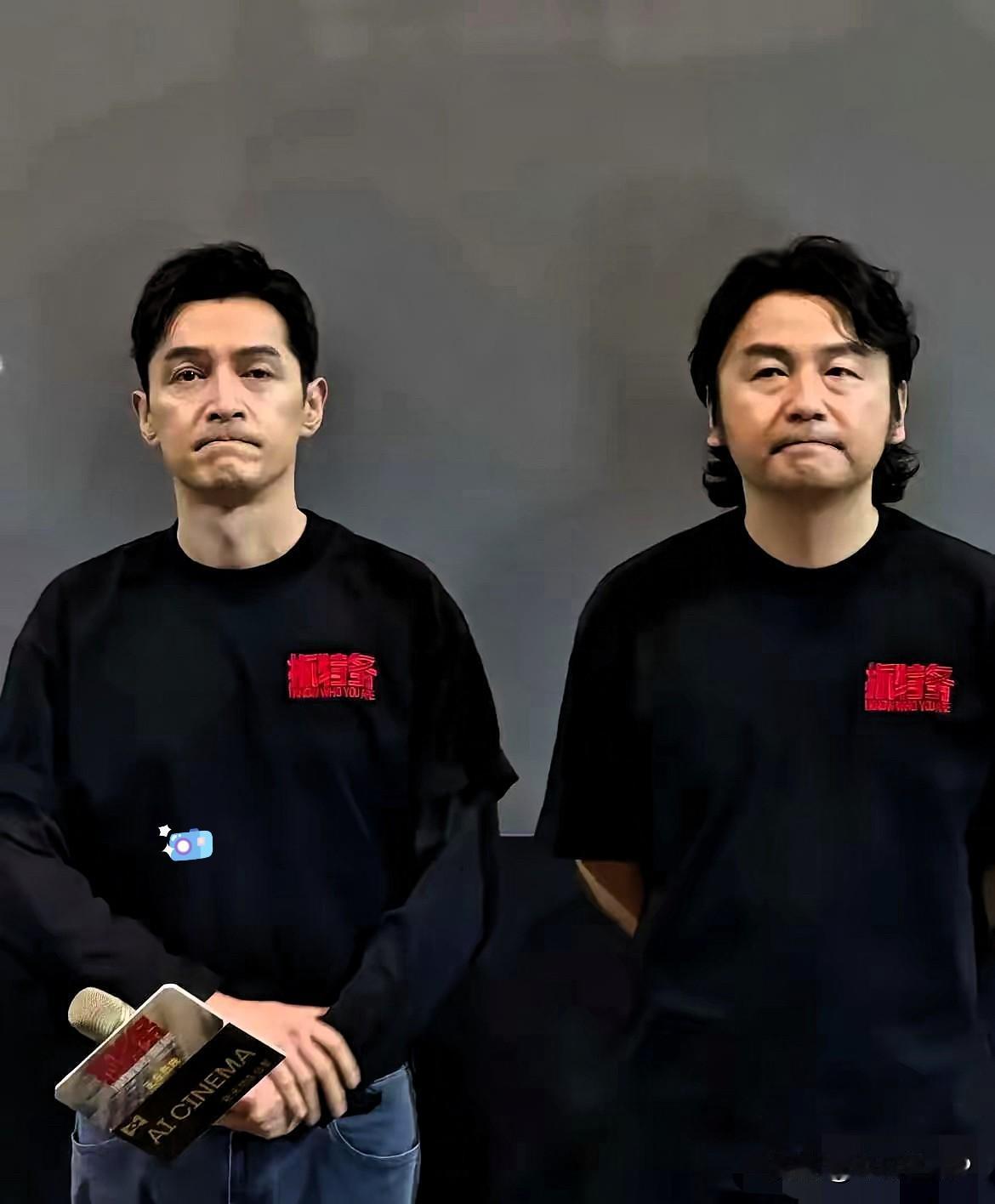 雷佳音瘪嘴了，胡歌也也瘪嘴了。​两人脸上全是无奈，本以为再差的本子，凭借他俩
