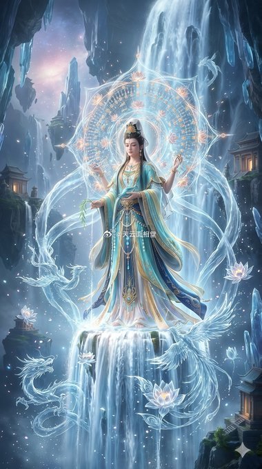 观音菩萨三十三化身·泷见观世音🙏主解水难、除干旱，也护佑内心烦躁、欲火炽盛者归