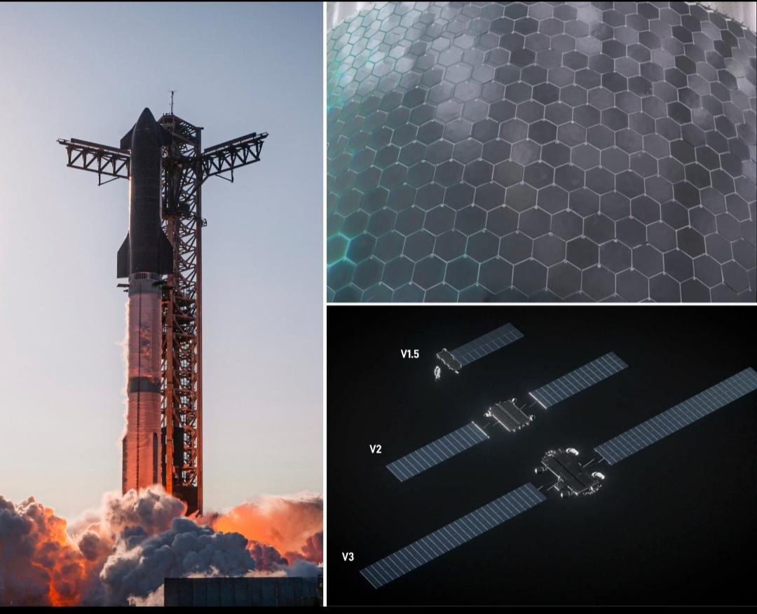 这是Starship首次携带20颗下一代StarlinkV3卫星进