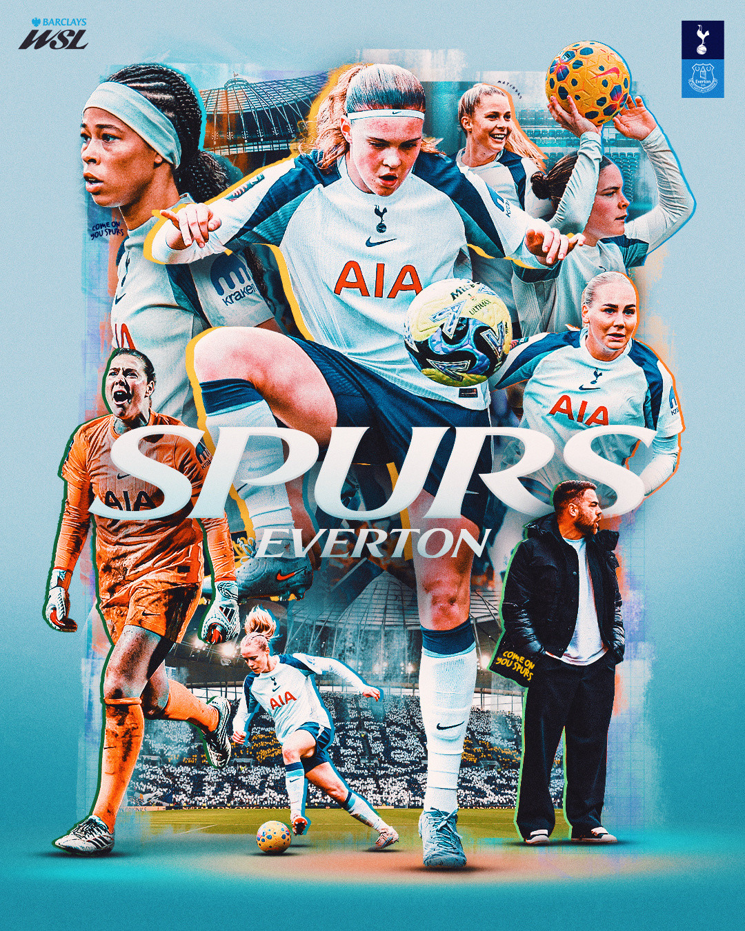 热刺女足比赛日🙌🆚埃弗顿女足🏟️托特纳姆热刺球场🏆英超女足联赛⏰