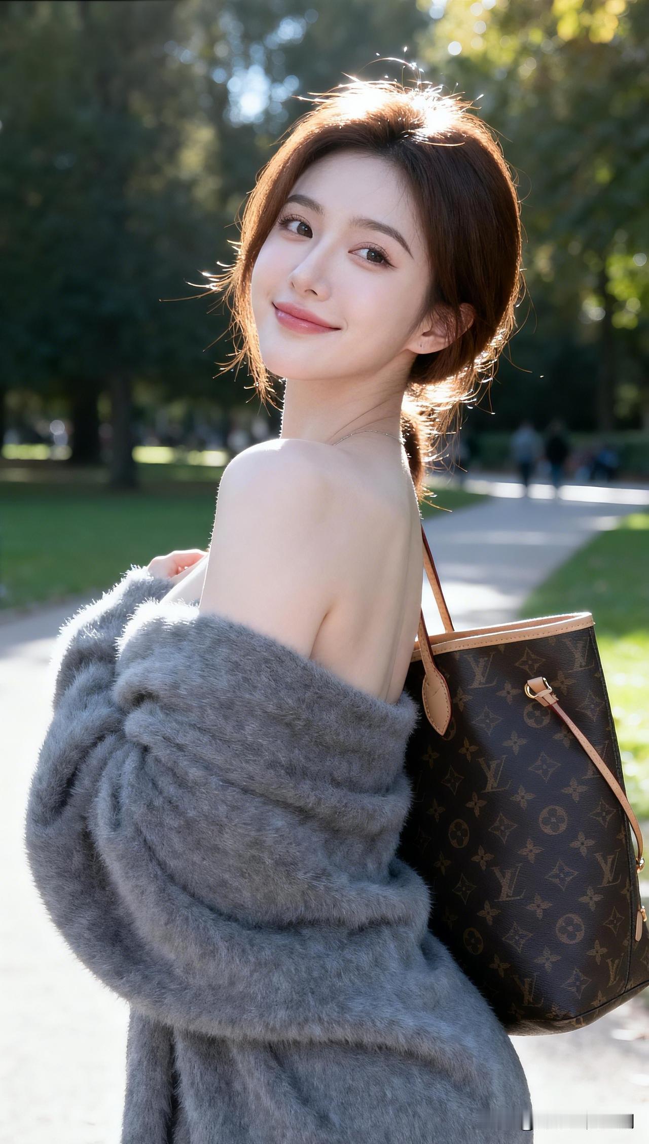 阳光明媚，笑语盈盈。发一张你相册里最漂亮的照片秋日暖阳下的温柔时光，毛绒外套与