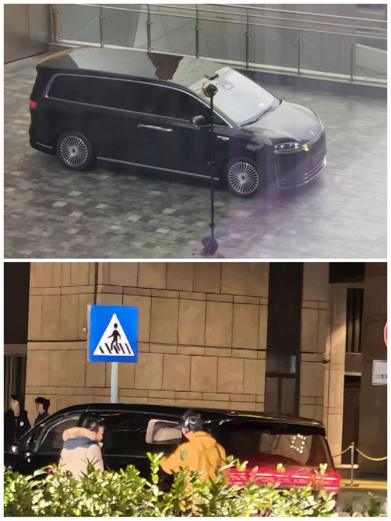 鸿蒙智行首款MPV屁股曝光，智界V9尾部干净简洁，尾灯灯带比享界S9T星云更加宽