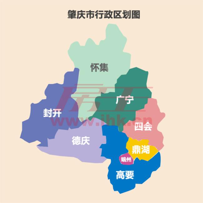 肇庆市位于广东省中西部,西江干流中下游,东部和东南部与山,江门