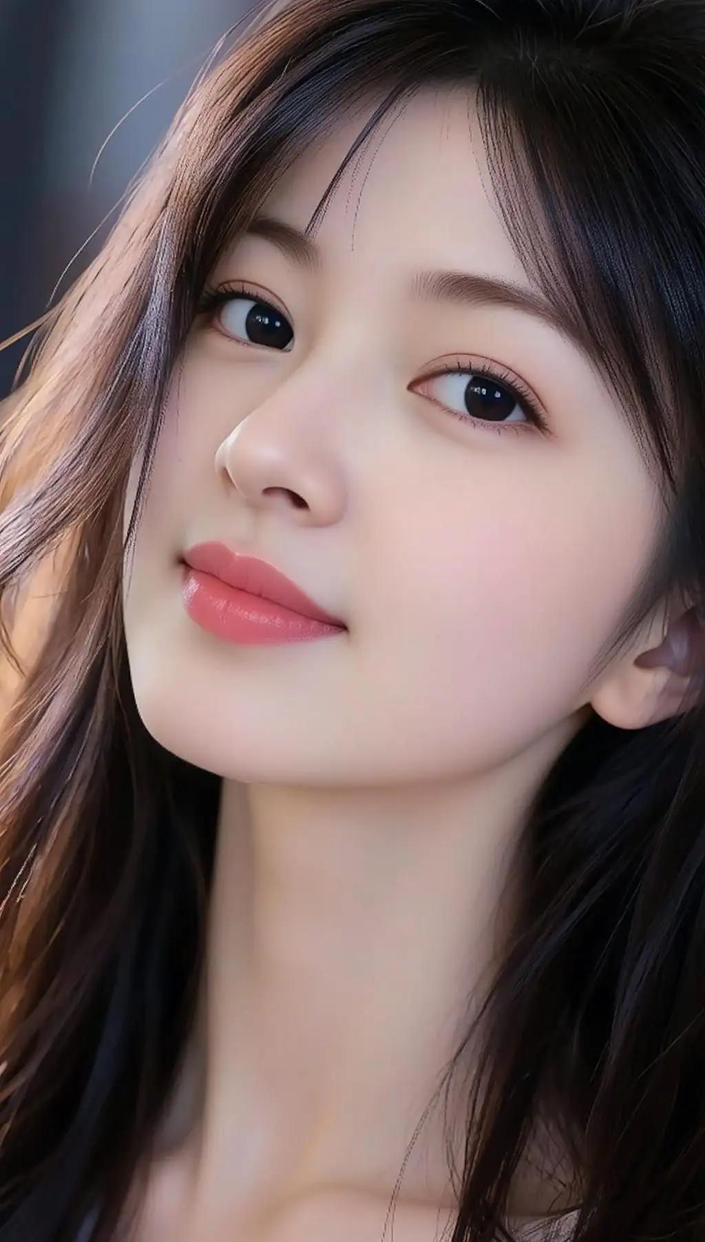 温柔甜美的少女，笑靥如花，让人心动不已！🌸💕🌴