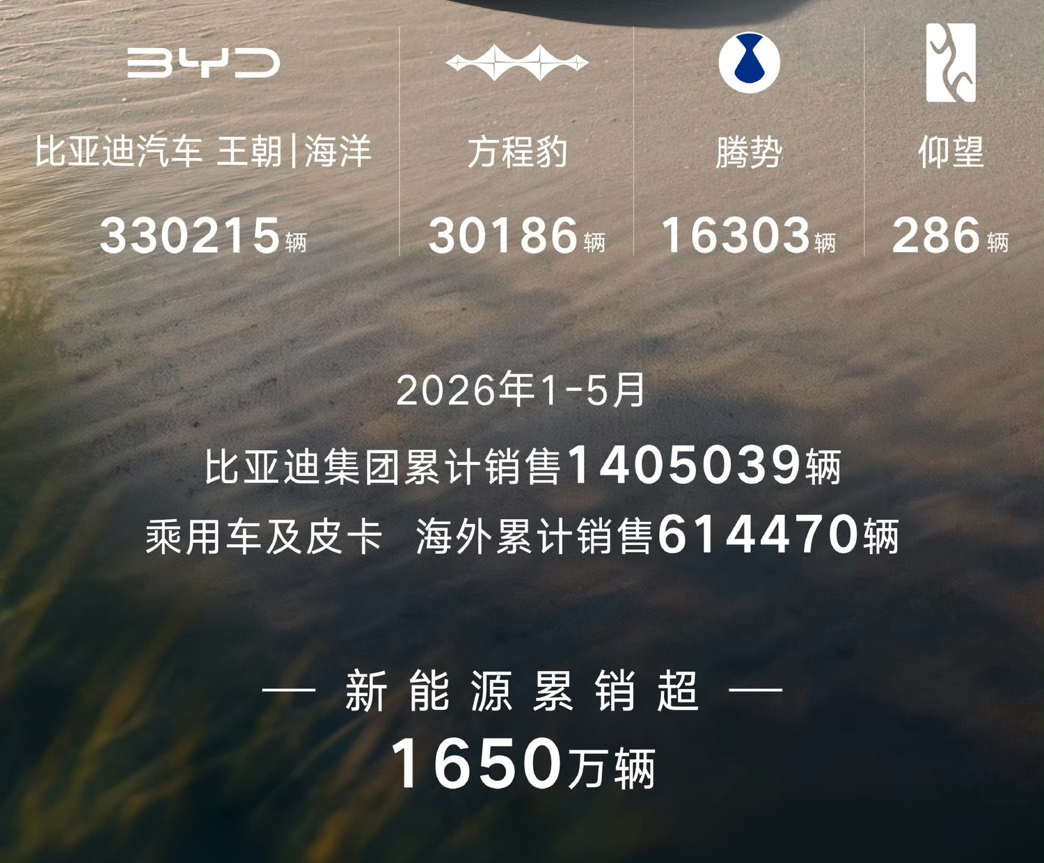 完了，比亚迪最可怕的阶段，可能才刚开始，5月份销量38万辆。更值得注意比亚迪正在
