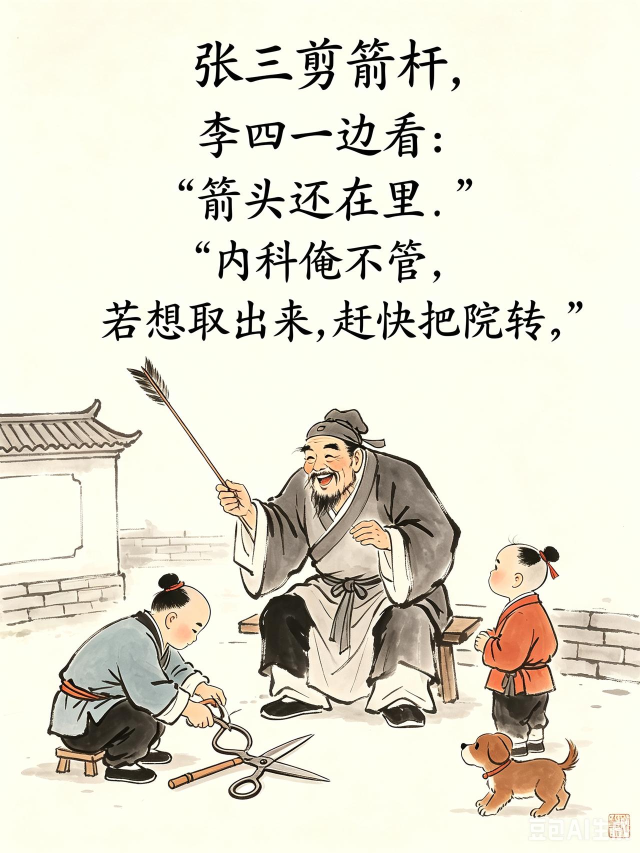 小故事外科张三自开门诊：“我是外科医生，技艺无人能比。