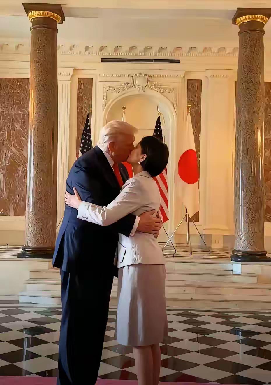 这画面确实挺有戏剧性的,一个以直率甚至有些粗犷著称的美国总统,和一个被贴上“不苟