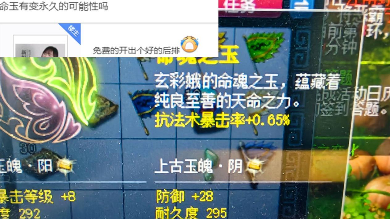 梦幻西游:绑定玉变成永久玉,出了个极品后排,不想再花钱买了