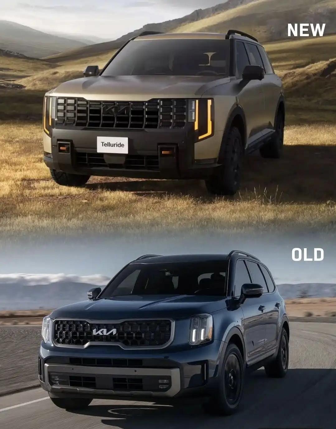 起亚这新标真的是改到没个性，太抽象了吧？不知道的还以为画了一个符，虽然新款知道涂