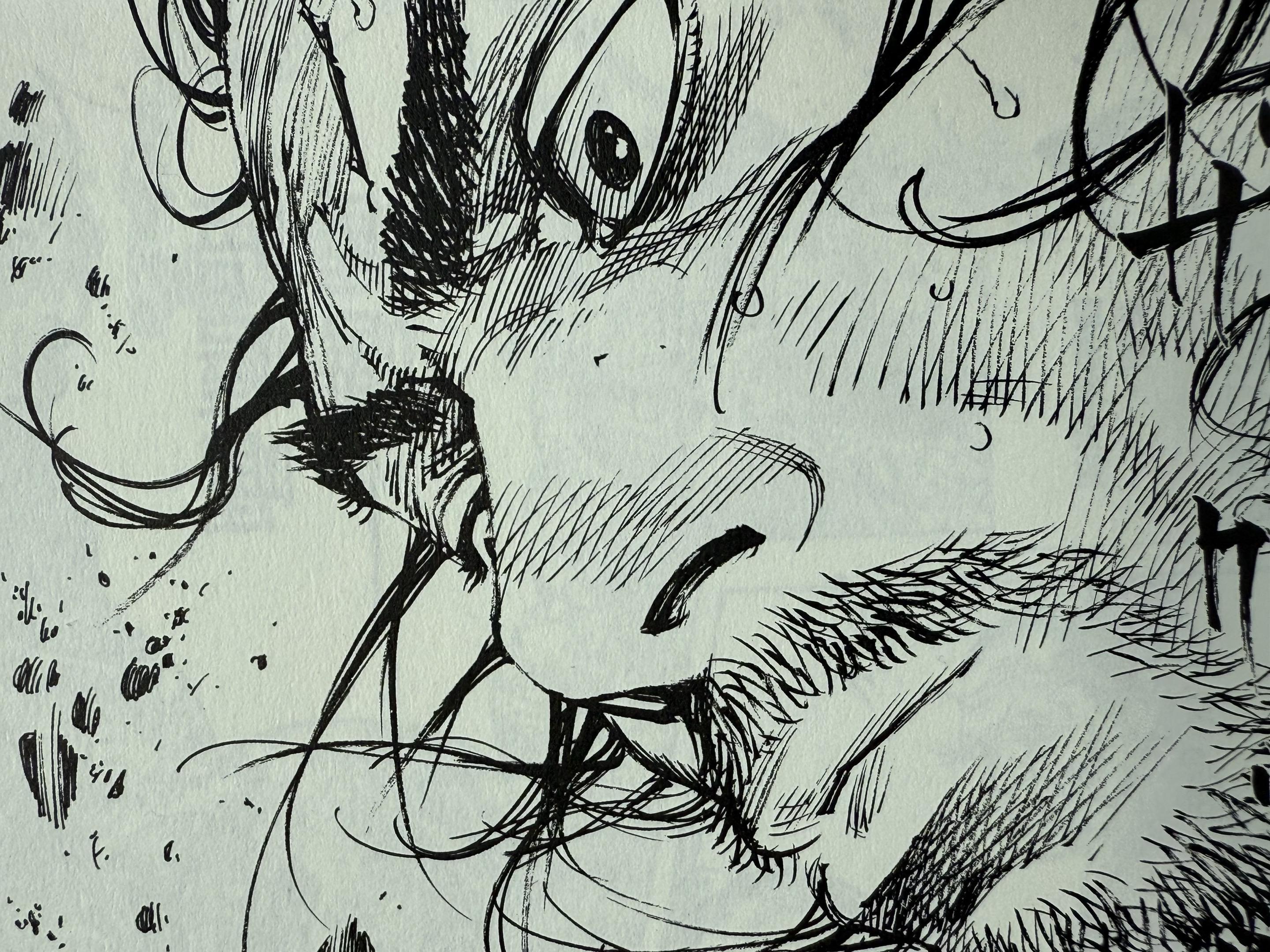 每位漫画家都有自己特别擅长画的一个角度。井上雄彦对眼神的刻画漫画家