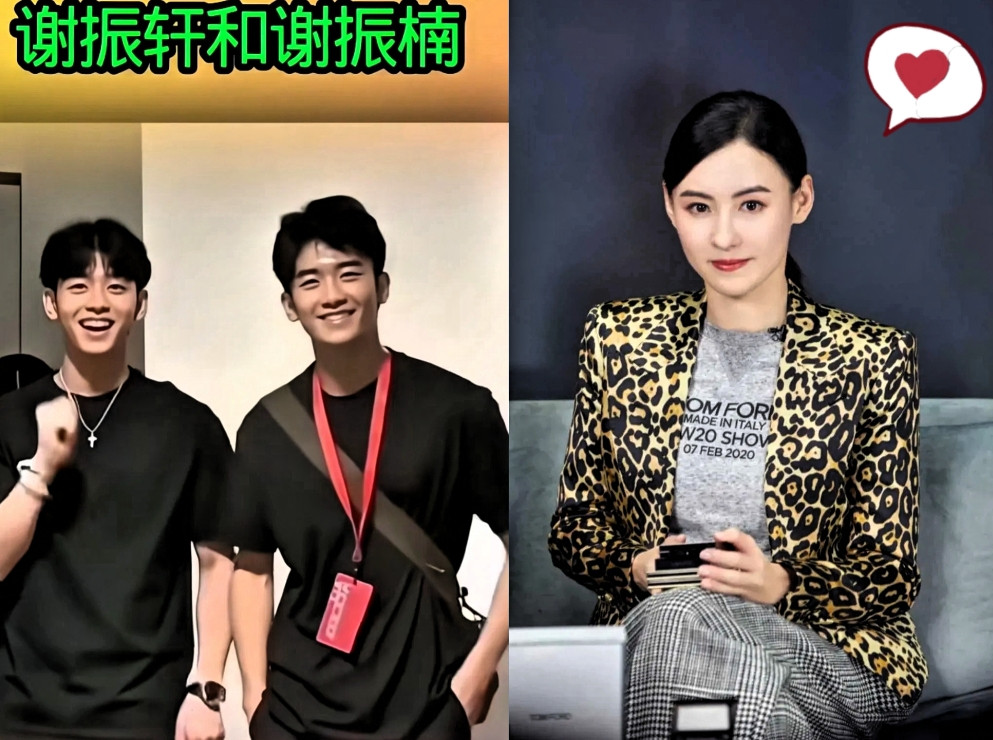 谢振轩、谢振南，两个帅小伙太帅了！谁说星二代一定满身贵气疏离感？看看张柏芝的