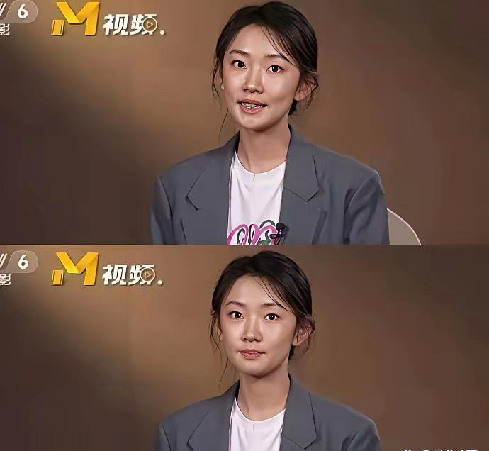 这位姑娘可真是实在人。听说央视频道要采访她，而且要求她素颜出镜，她呢，一点没犹豫