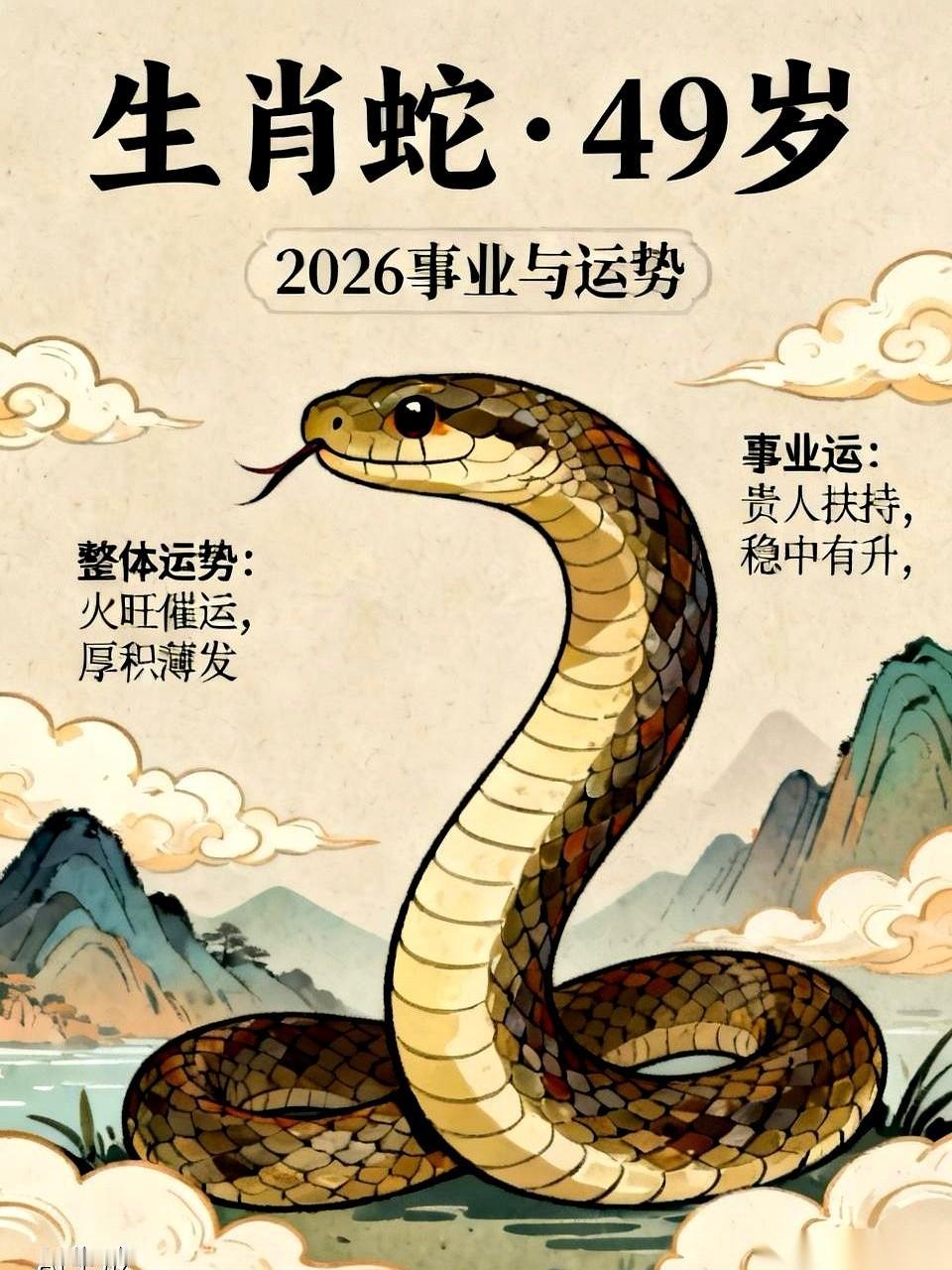 1977年的蛇，注意了。49岁这一年，你前半生闷声扛下的所有事，终于要响了。过