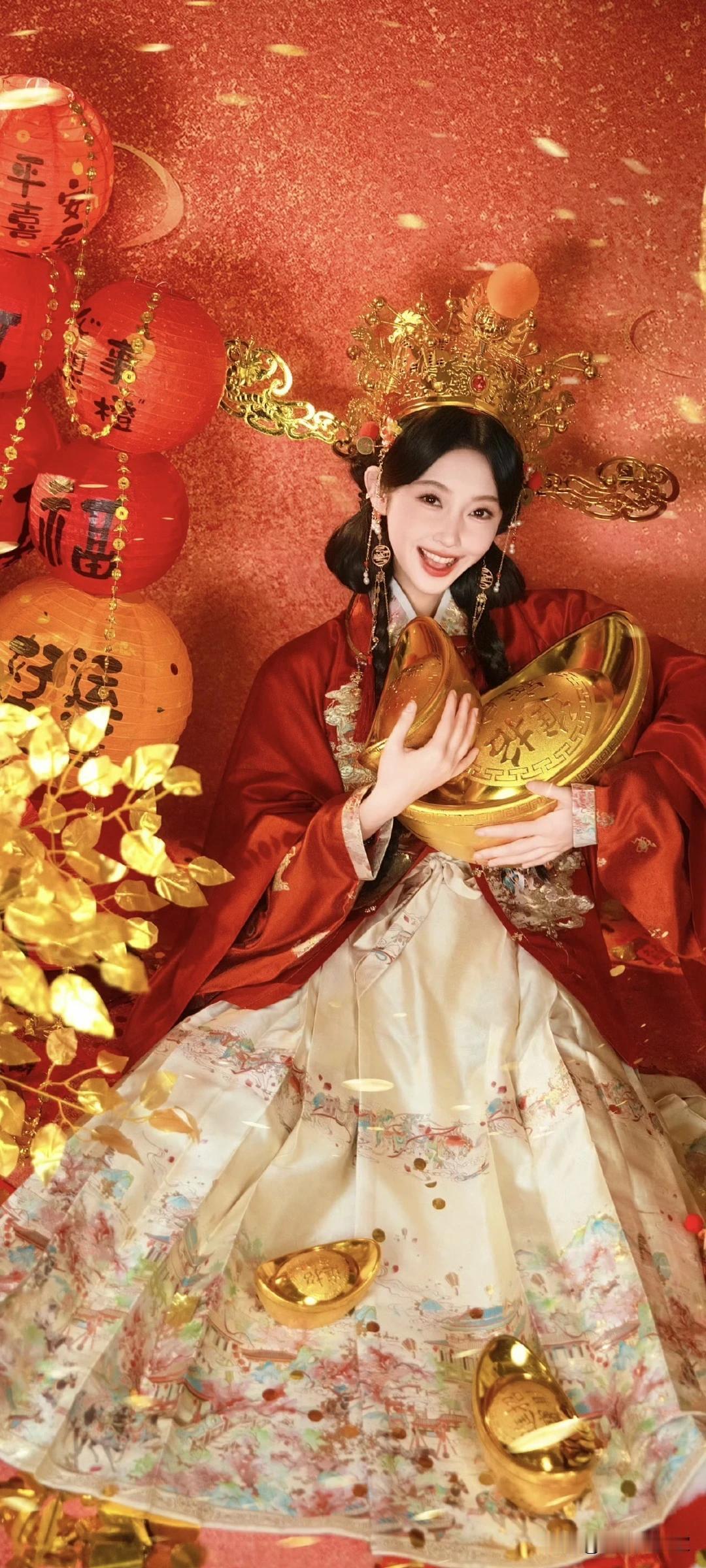 宣璐新年写真壁纸～沉浸式感受新年财运！