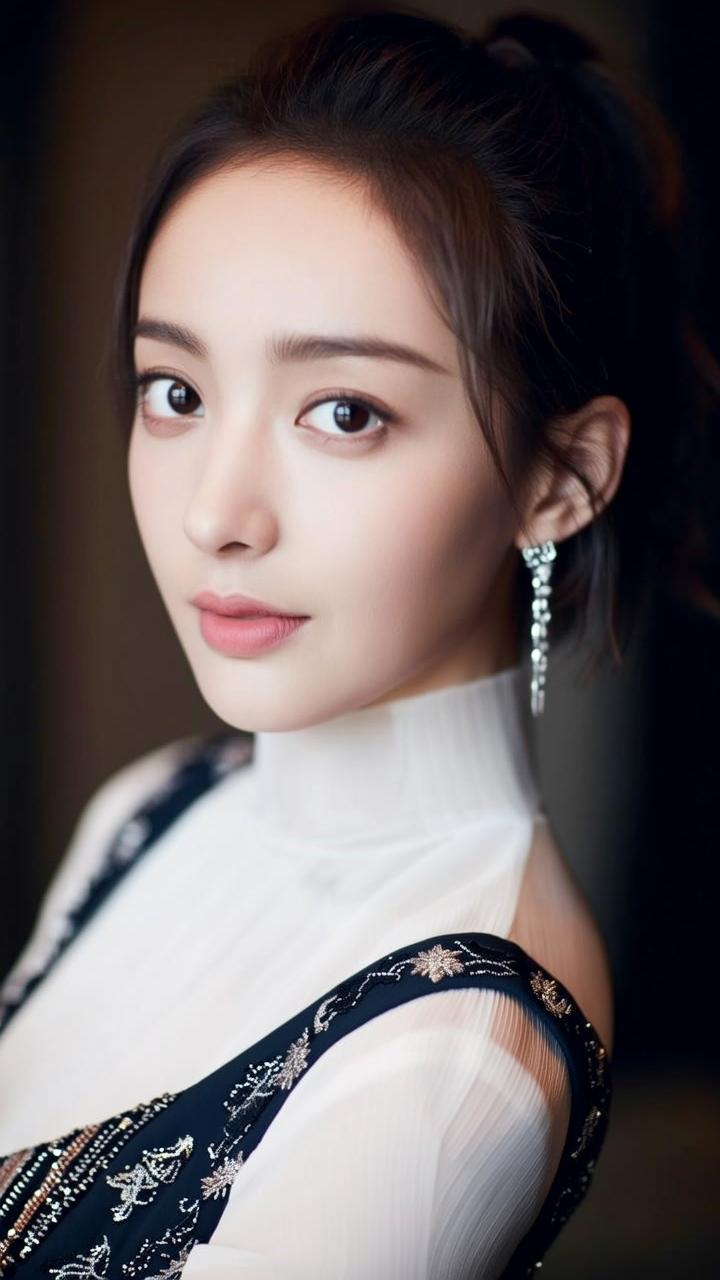 你喜欢哪一种气质的美人?优雅黑裙，精致妆容，气质迷人！🌸✨