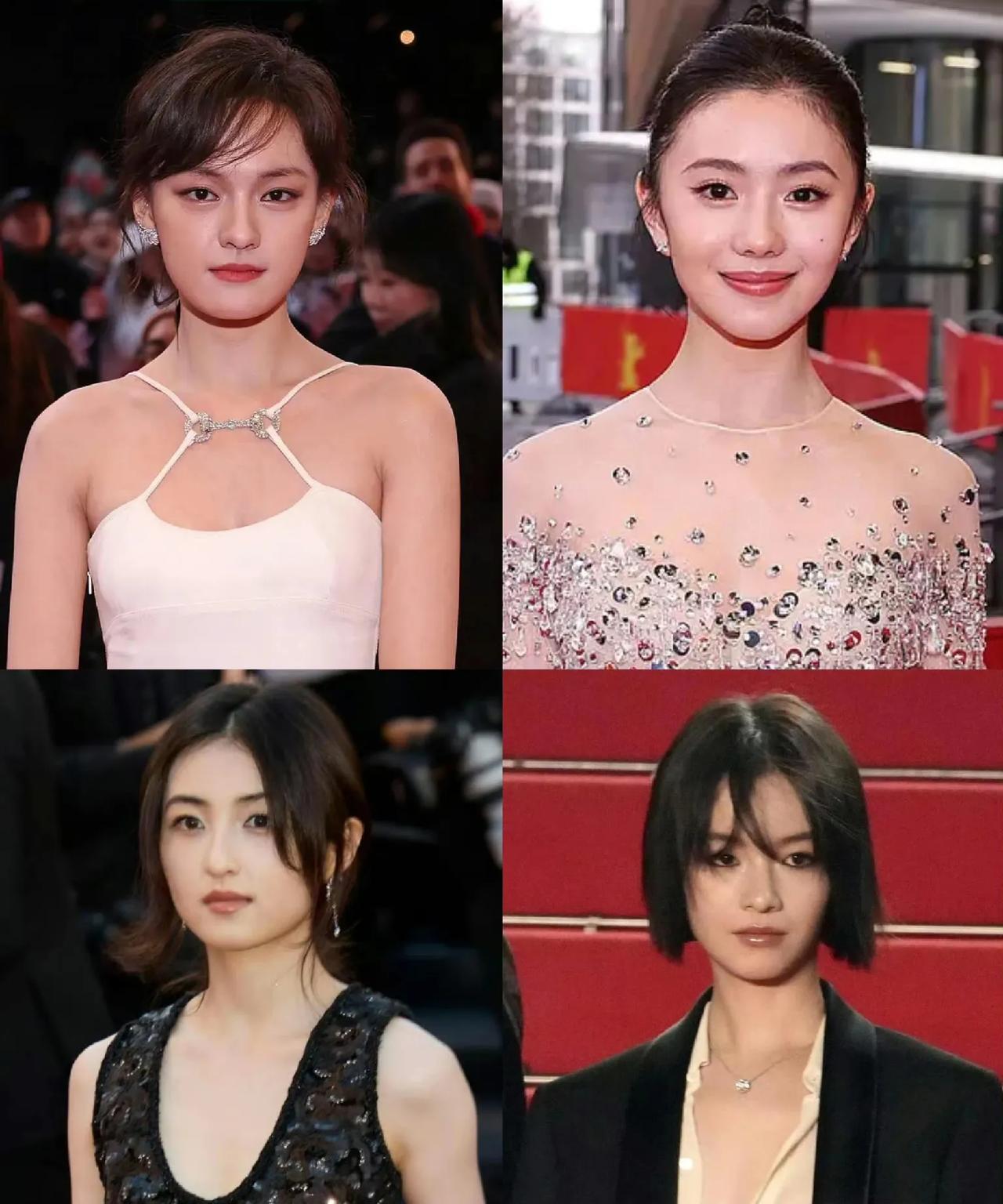 文淇刘浩存张子枫李庚希，00后四小花旦，今年欧三电影节首秀！这四个小姑娘都