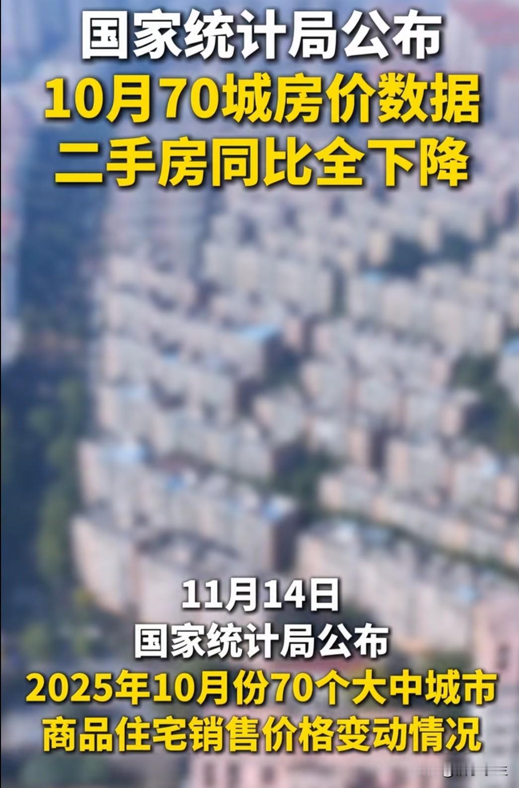 10月70城房价全线下跌拐点真的来了吗？国家统计局最新数据：2025年10月