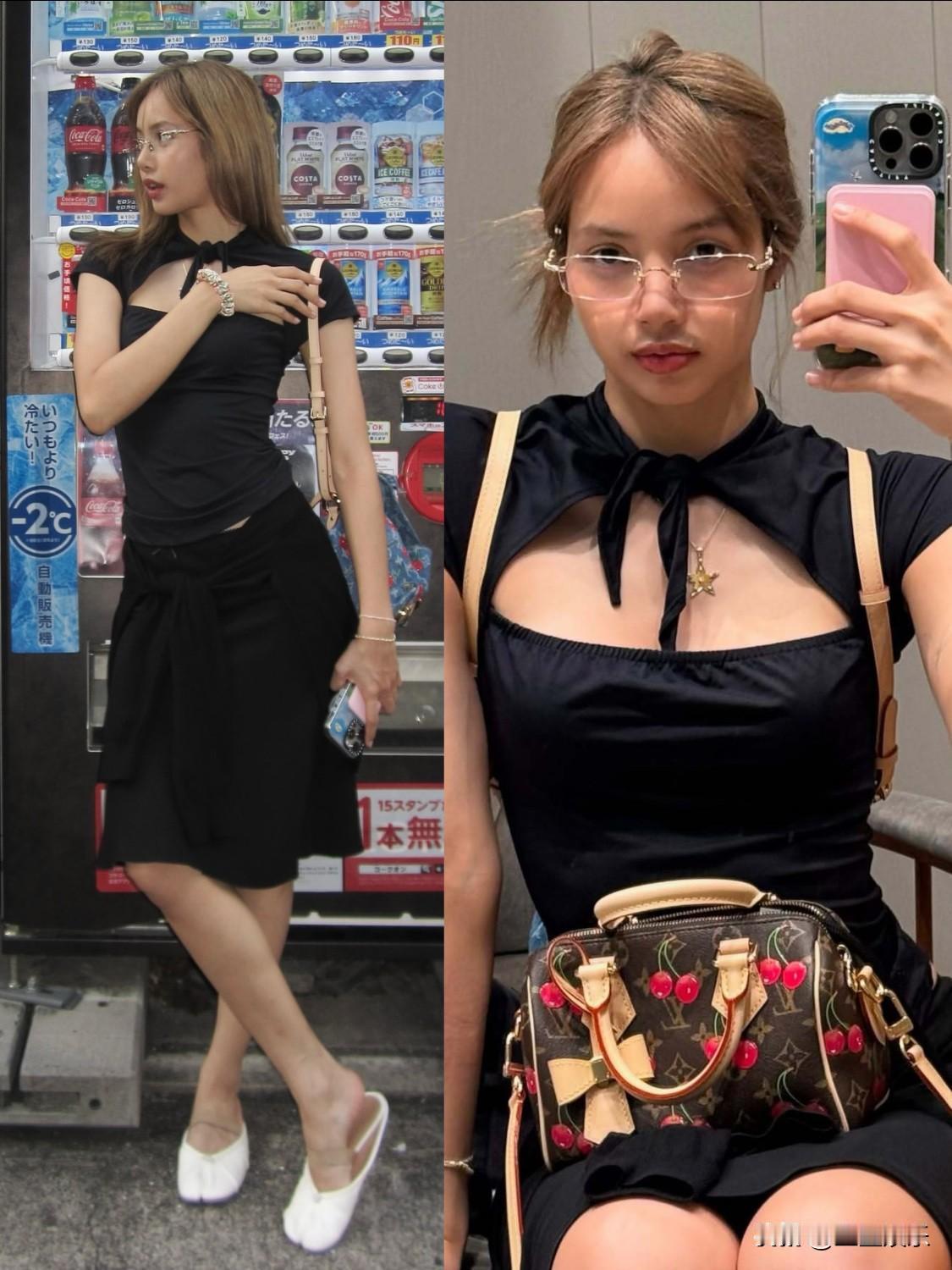 Lisa更新私服，不能拒绝这个戴眼镜的女孩！