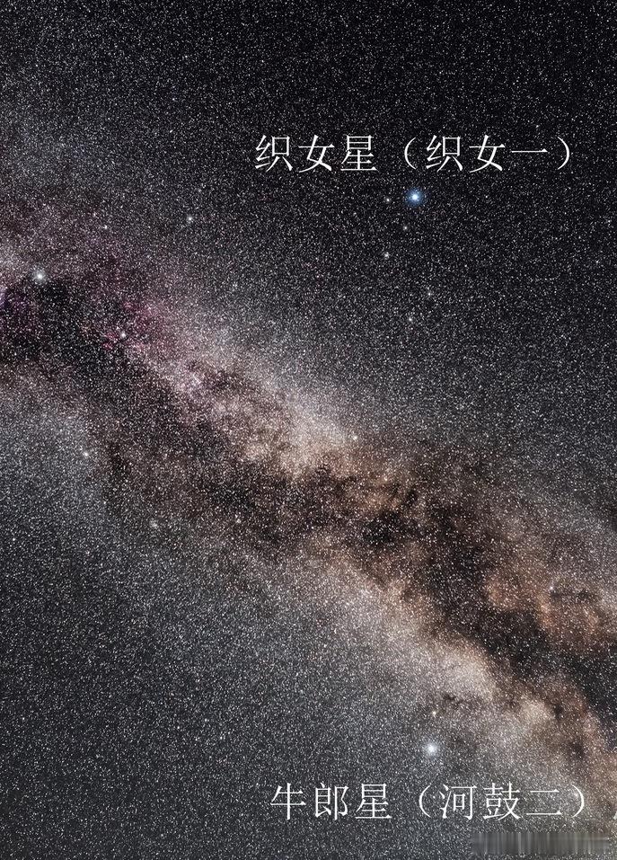 每年农历七月初七，当夏末的晚风拂过庭院，八九点钟抬头仰望夜空，在银河两岸找到那两颗遥相呼应的星，牵牛