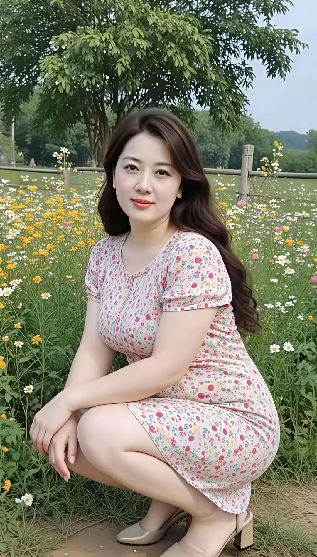 随律•人比花妍文/熏墨春暖花开满庭芳，盈盈一笑花丛间；眉如远山含翠色，眸