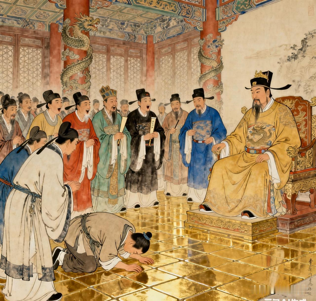 朱元璋龙袍一撩，把那个还在田里拔草的姐夫李贞喊到金銮殿，笑眯眯地扔出一句：“姐夫