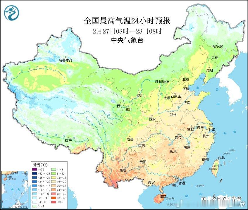 【并不是所有的降温都是倒春寒】目前预报，未来南方气温先升后降，幅度均极其惊人。江