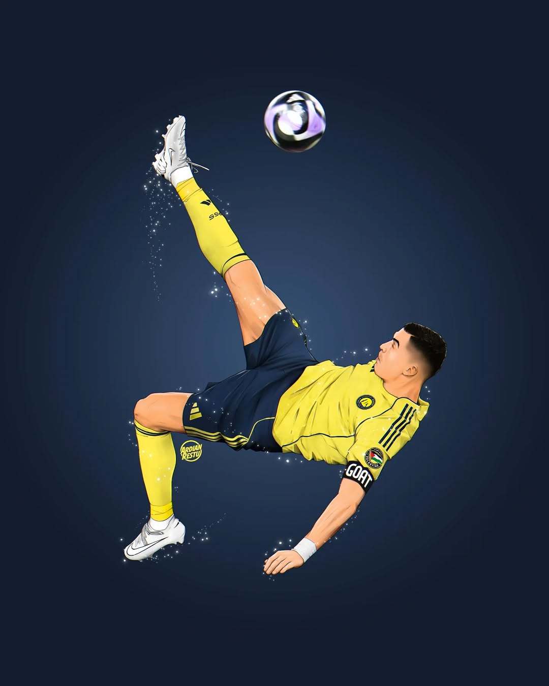 C罗c罗漫画版倒钩破门