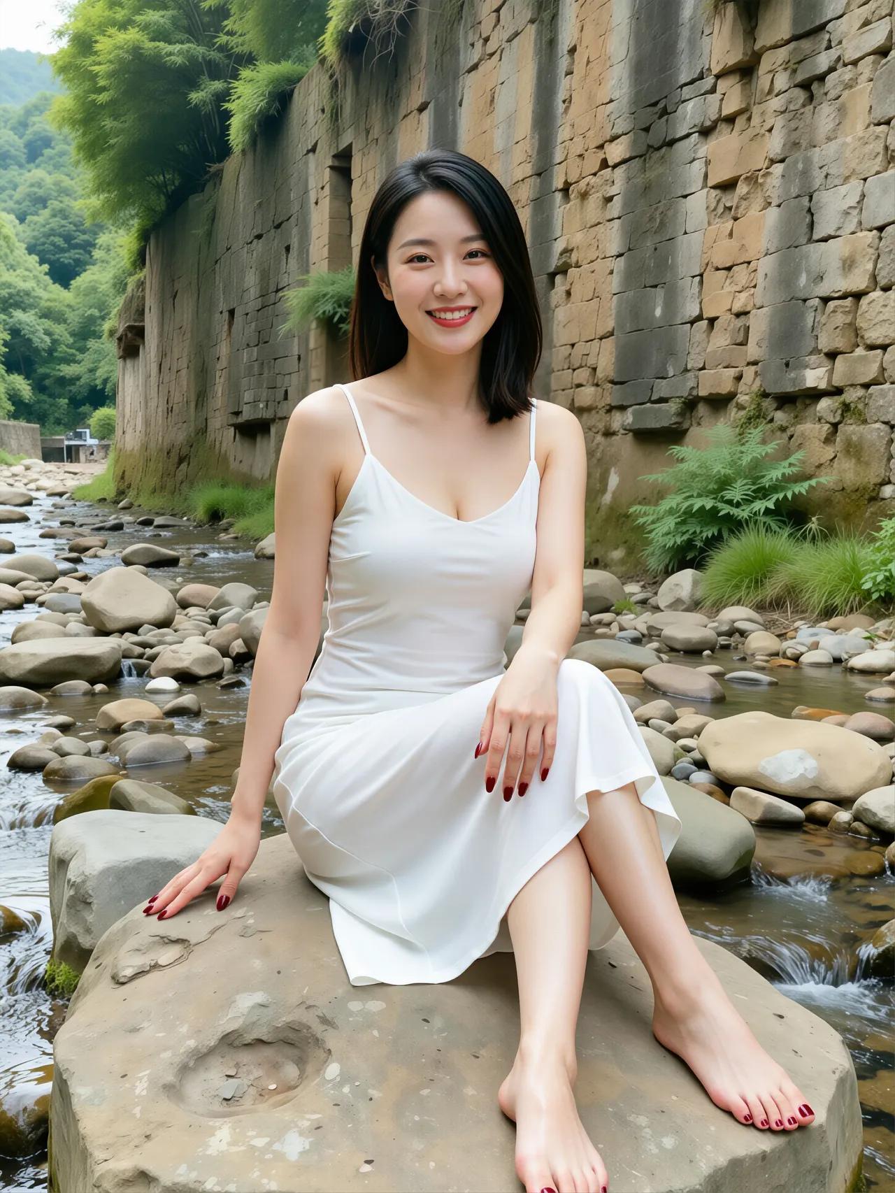 上周在浙西大峡谷徒步，中途歇脚的时候撞见的画面。同行的人都在忙着找角度拍峡谷的