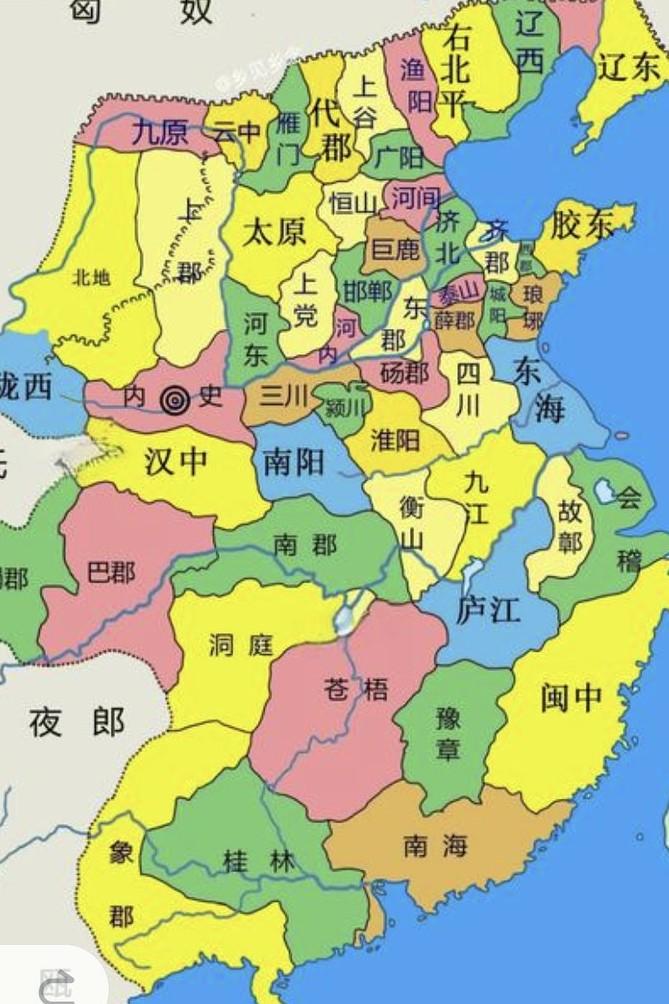 如果还是按秦统一时的48郡地图设置行政区，看一下你的家乡会是什么郡？现在最富裕的