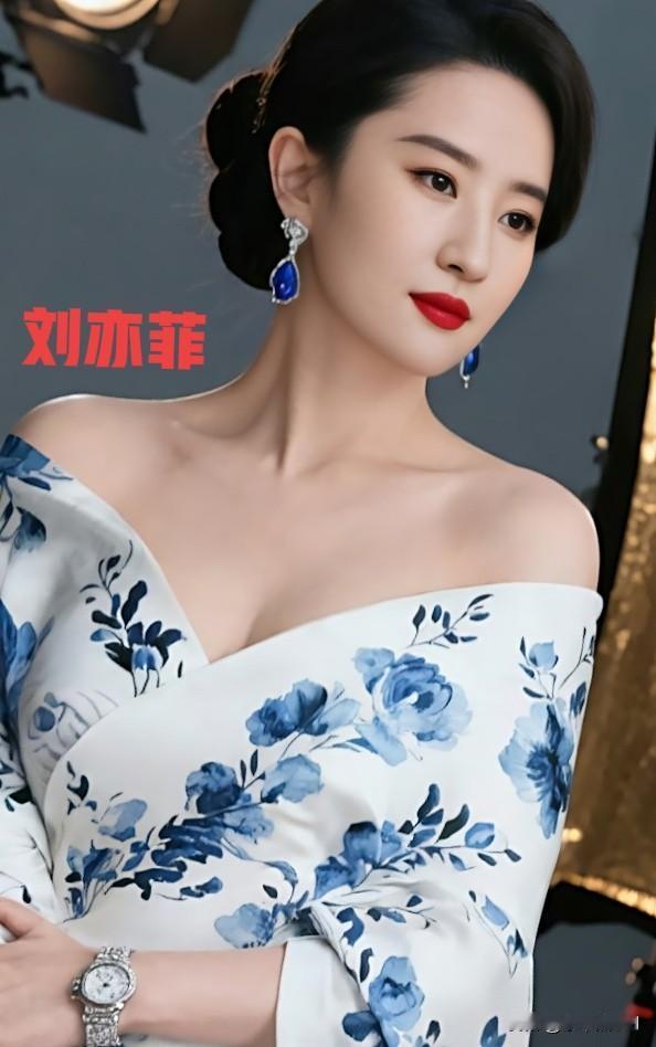 刘亦菲青花瓷造型惊艳绝伦气质优雅让人眼前一亮女明星气质女明星