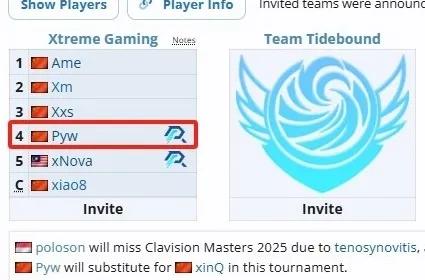 DOTA2:XG又又换人了，大明星xinQ不参加根据液体百科显示，本次雪如意