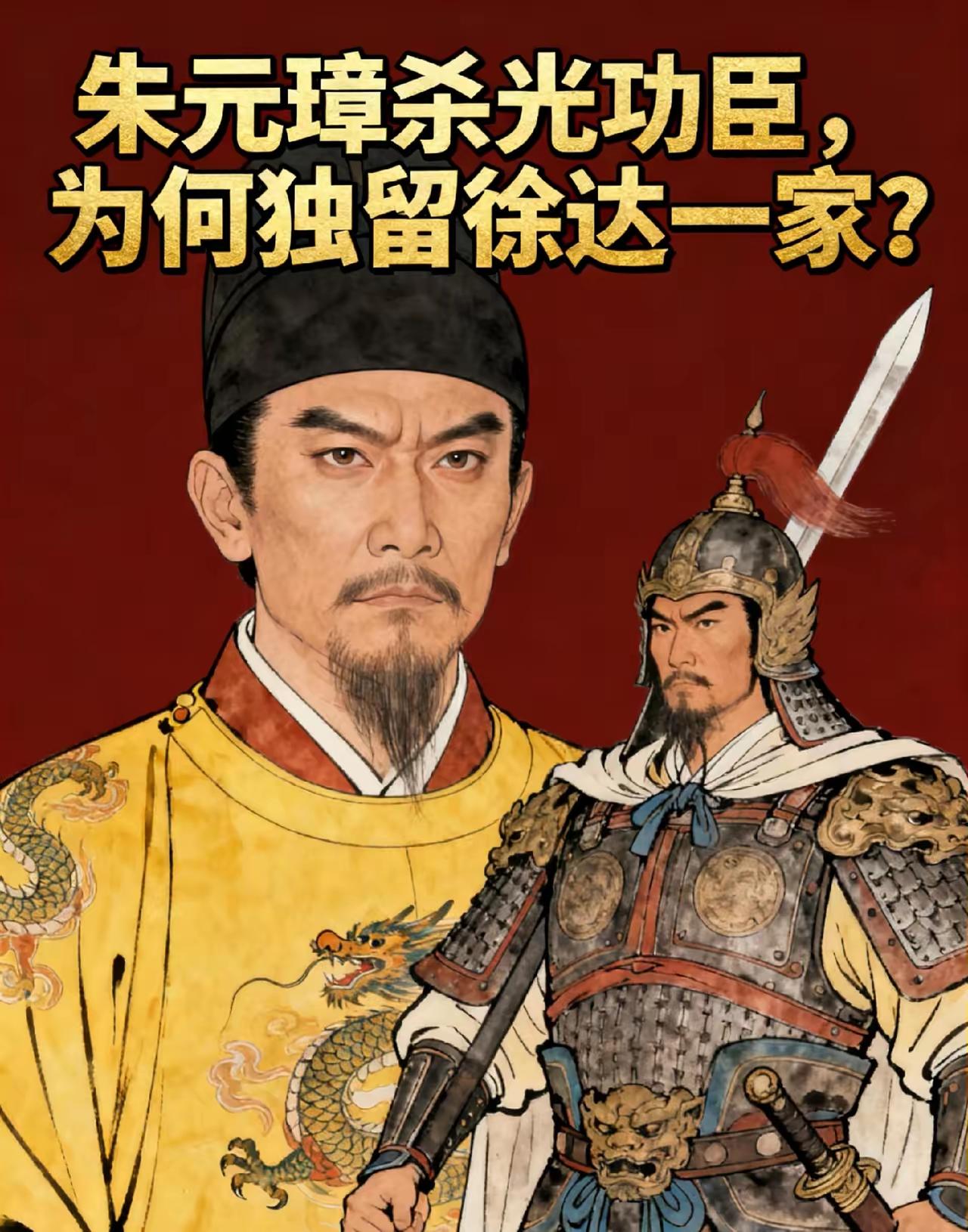 明朝刚开国那会，朱元璋大规模屠杀功臣，像李善长这些人都没能逃过一劫，可徐达却能独