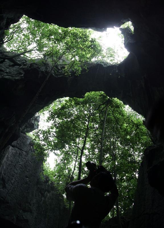 张家界七星山荒野求生里，“苗王”吴高书超厉害。他找了个天然石洞住下，用竹叶和藤蔓