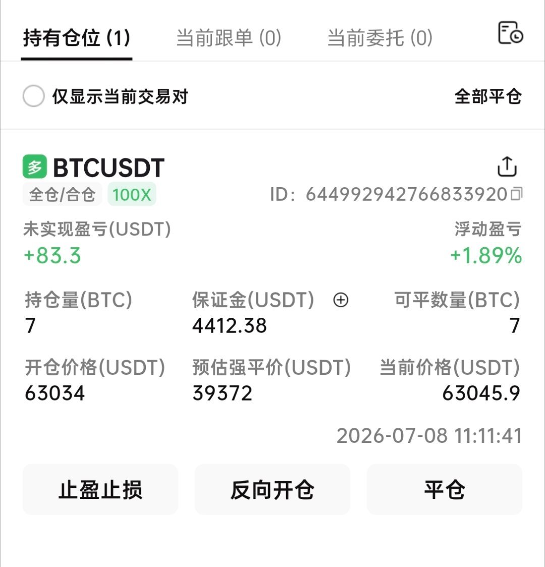 大饼63000直接进哆看涨，现在不多等待何时比特币超话区块链财经﻿