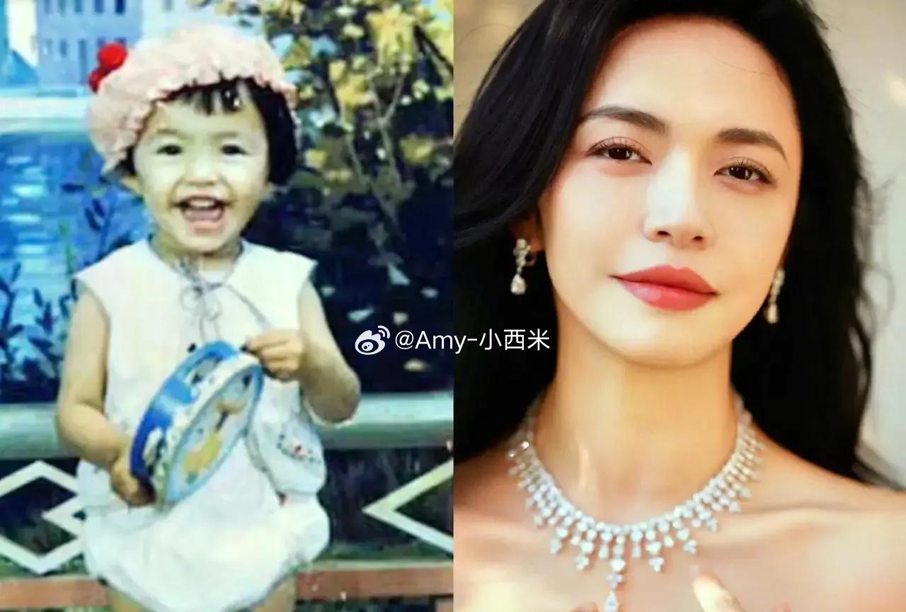 #姚晨童年照曝光！原来“大嘴女王”是天生的！#姚晨童年照一公开，网友直呼“基因