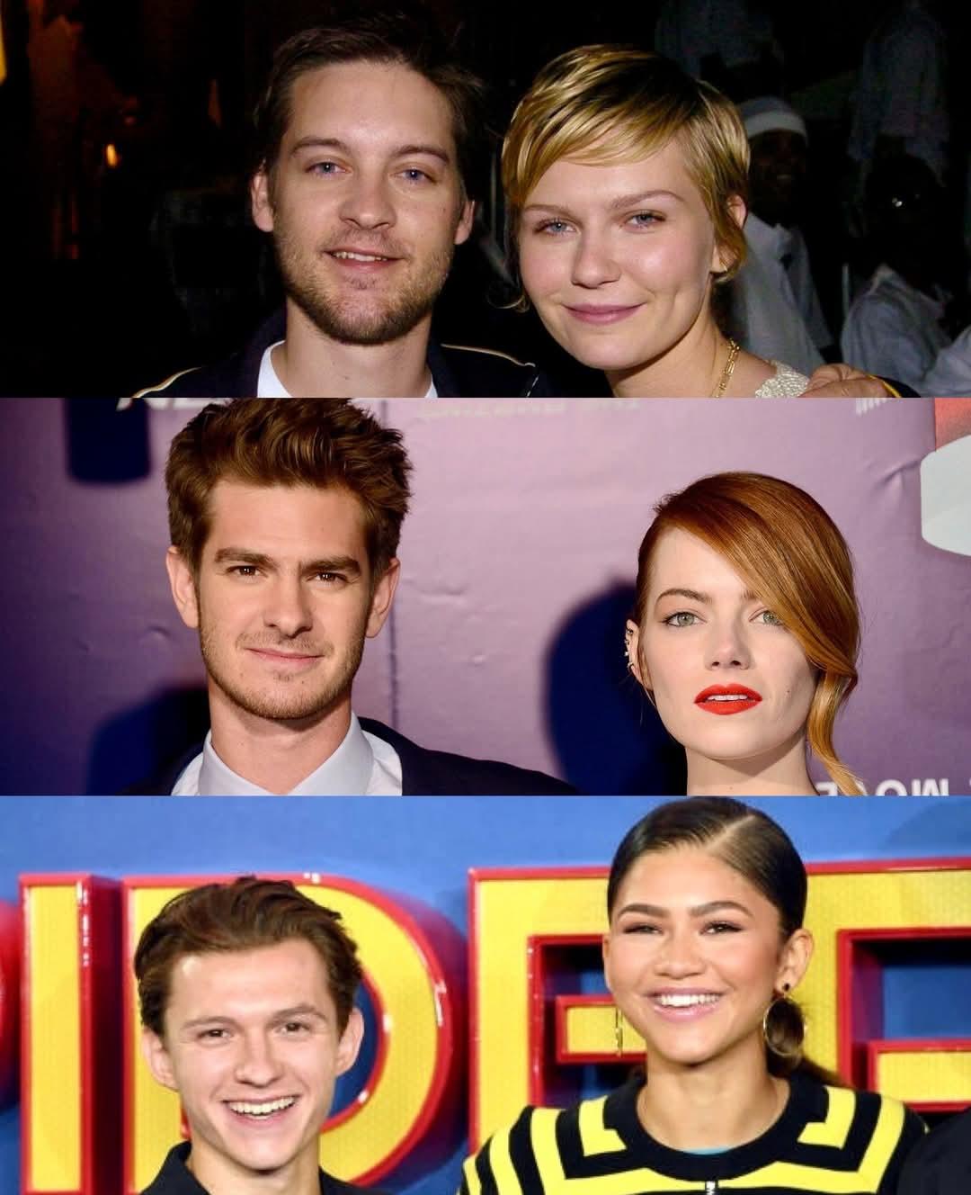 三代蜘蛛侠扮演者都和女主角因戏生情，似乎成了一条永恒不变的定律。-托比·