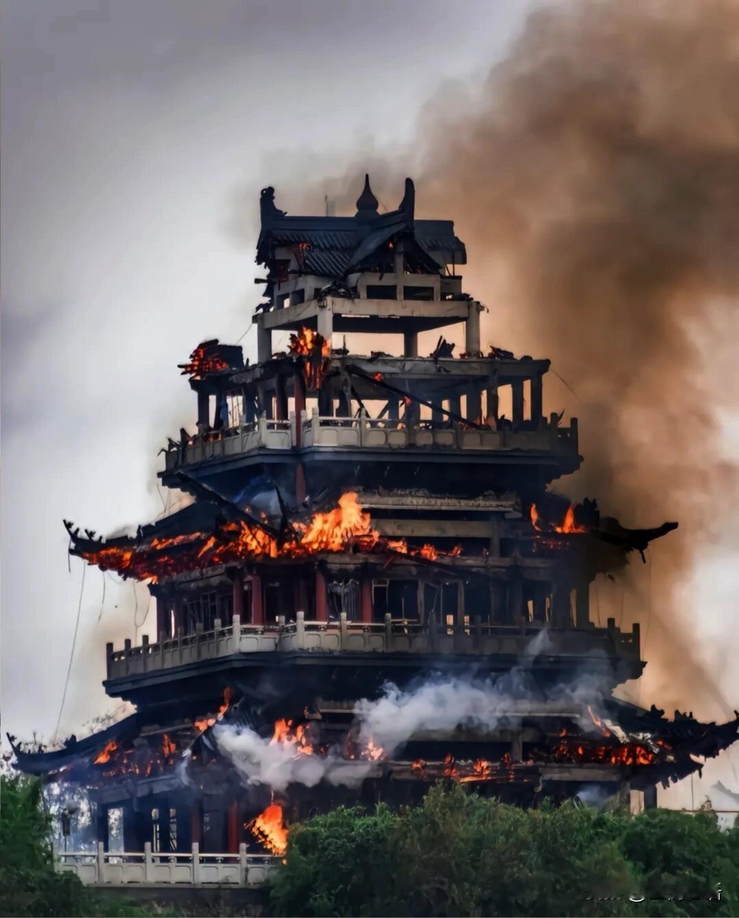 刷到永庆寺火情的消息，心里真不是滋味！😭这可是苏州张家港凤凰山上的千年古