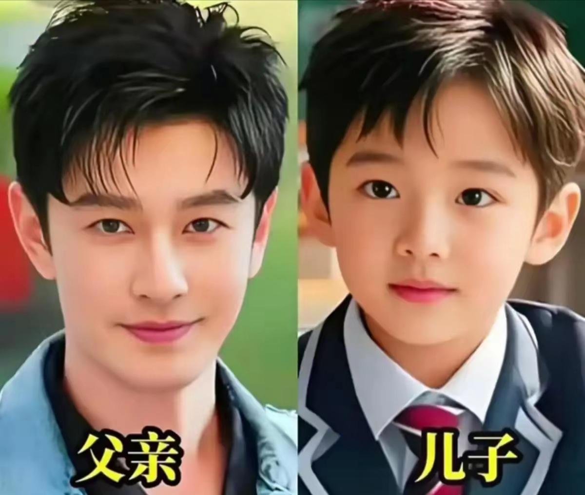 盘点娱乐圈十六对明星父子同框，遗传的魅力在此展现得淋漓尽致。有的父亲样貌平平，儿