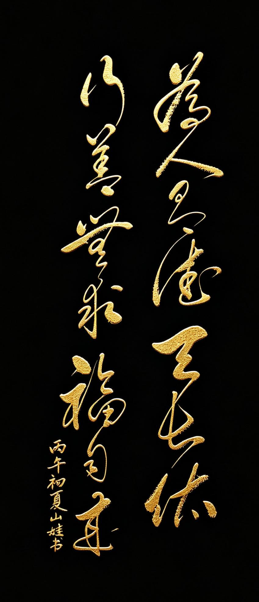 这十四个字，写的是一句刻进中国人骨子里的处世智慧：‘为人有德天长佑，行善无求福自
