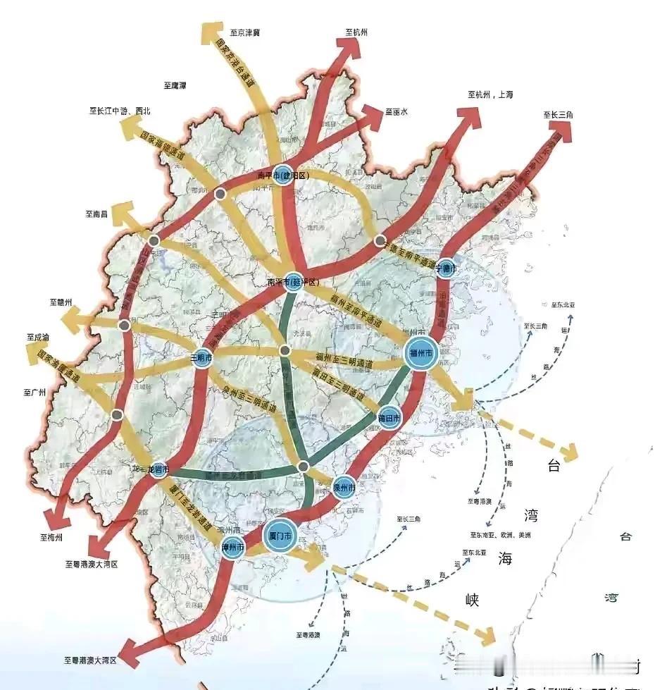 科学的规划福建肯定会在四方位城市建设交叉节点（漳州、龙岩、南平、宁德），而中心城