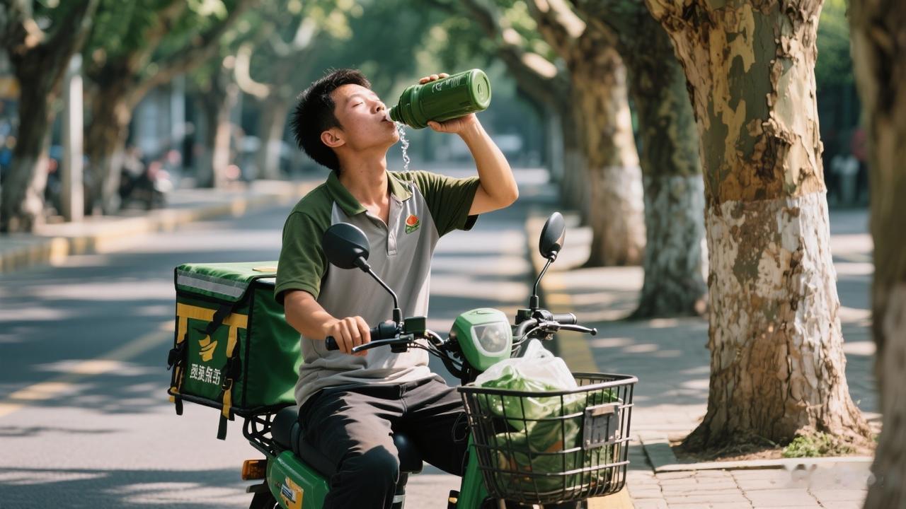 老公这个月跑了28天外卖，送了1600单，到手8300块。扣掉房租1300、水电