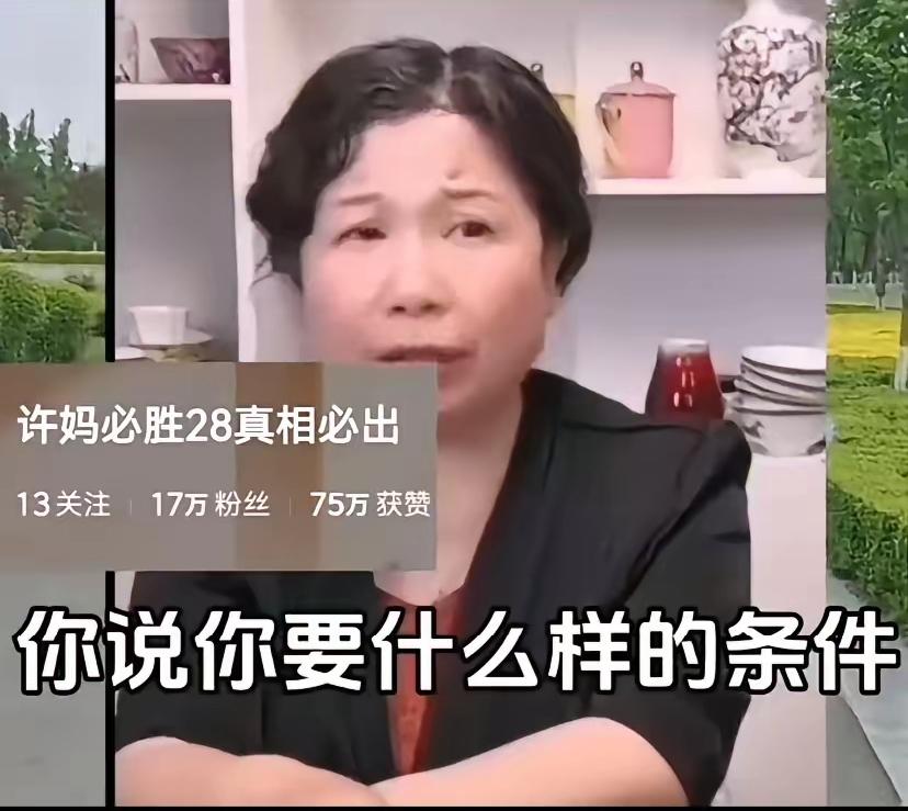 惊叹?杜新枝要和许妈连线,想问问许妈要什么样的条件,你还不知道对面的妈妈