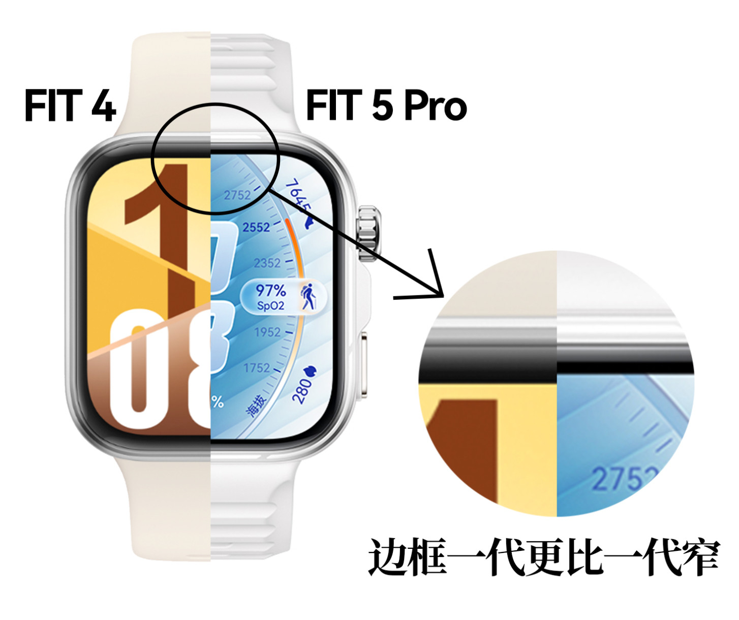 史上屏占比最大华为手表曝光这次的新表绝了！好看啊，高级！而且颜色也好多。好奇新